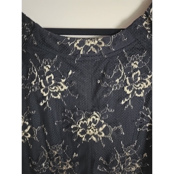Rabbit Rabbit Rabbit Designs Women's 10 Black‎ Gold Lace Sleeveless Sheath Lined - Picture 10 of 11